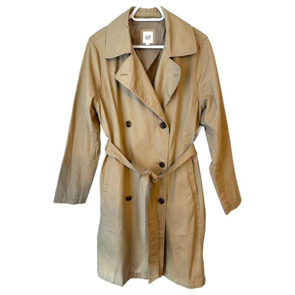 GAP Double-Breasted Trench Coat – Size Large (NWT)